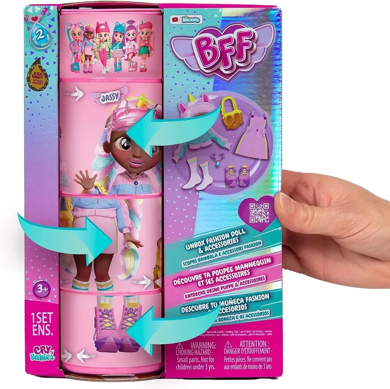 Lalka Cry Babies Bff Jassy 20 cm Płacząca Interaktywna