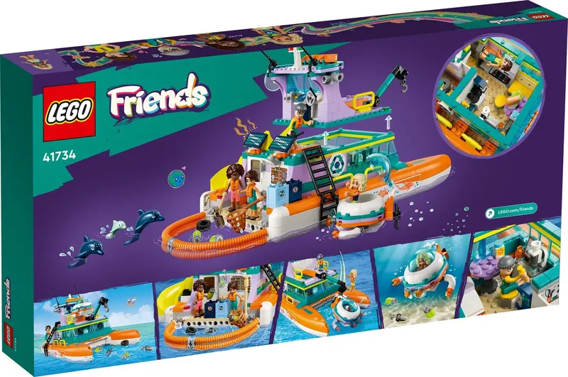 LEGO Friends Morska Łódź Ratunkowa 41734 Klocki Budowlane