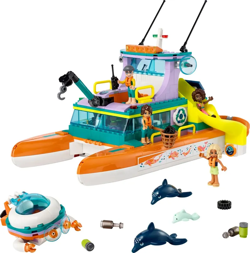 LEGO Friends Morska Łódź Ratunkowa 41734 Klocki Budowlane