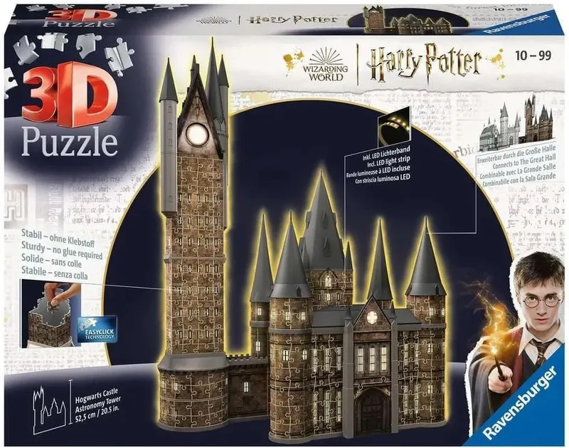 Puzzle 3D Zamek Hogwarts Wieża 540 Elementów RAVENSBURGER 11551