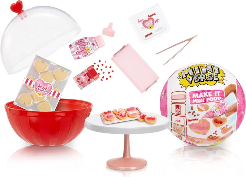 Miniature Zestaw Diner Valentine Day Theme Mga Miniverse 1 szt