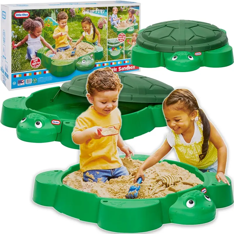 Piaskownica Składana Z Pokrywą Żółw Little Tikes 664526
