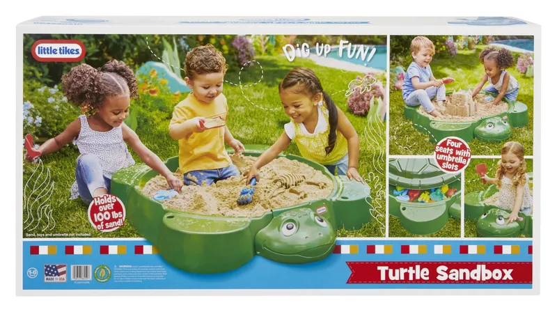 Piaskownica Składana Z Pokrywą Żółw Little Tikes 664526