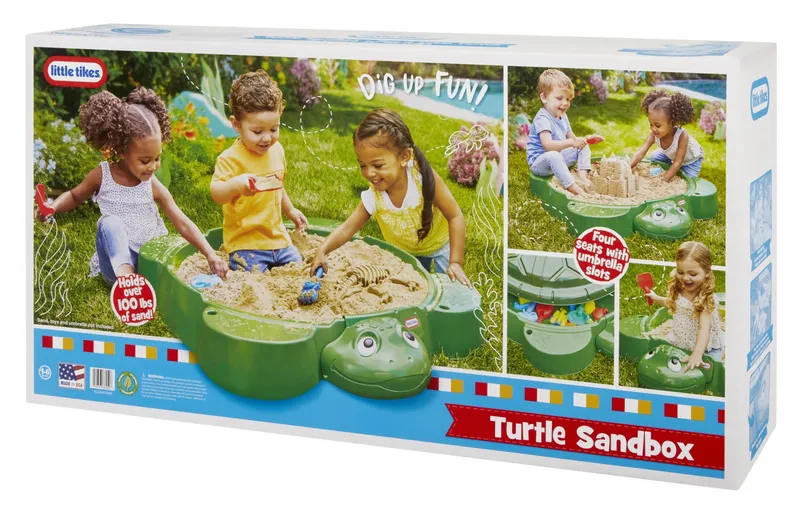Piaskownica Składana Z Pokrywą Żółw Little Tikes 664526