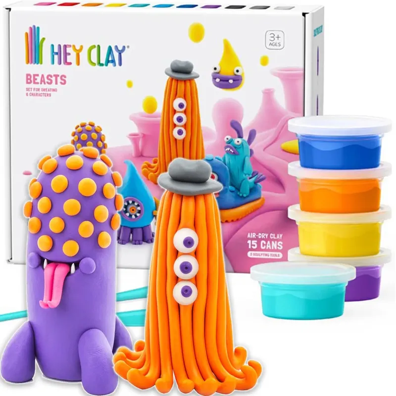 Masa Plastyczna Hey Clay Potworki 15 Tubek Kolorowa Do Modelowania