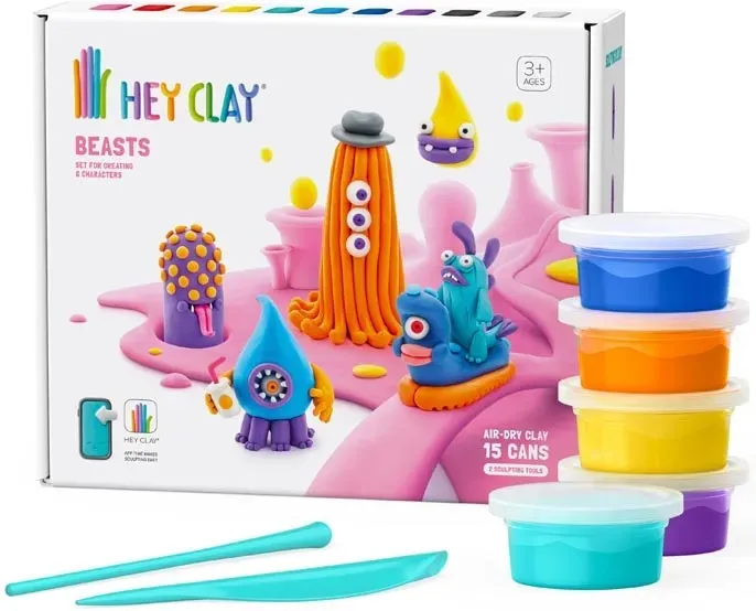 Masa Plastyczna Hey Clay Potworki 15 Tubek Kolorowa Do Modelowania