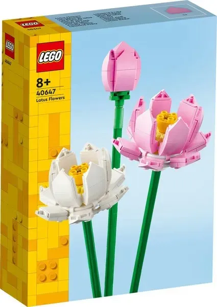 Zestaw Klocków LEGO Icons Kwiaty Lotosu 40647 1094 Elementów Modulowy