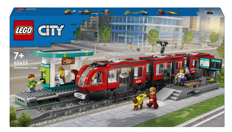 Zestaw Klocków LEGO City Tramwaj Miejski 60423 Budowla