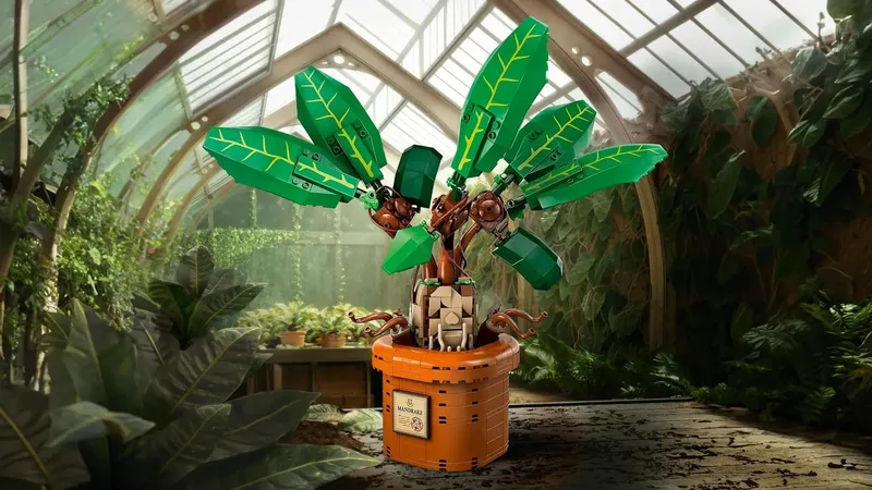 LEGO Harry Potter Mandragora Zestaw Kloków 76433 Figurka