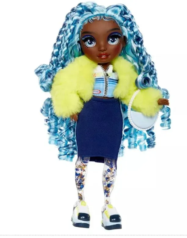Lalka Marina Rainbow High Sparkle Shine Fashionista - Niebieska