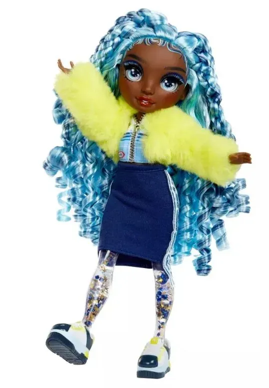 Lalka Marina Rainbow High Sparkle Shine Fashionista - Niebieska