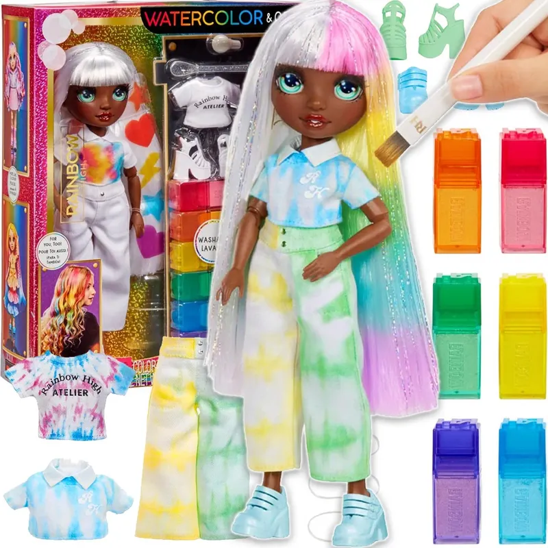 Rainbow High Lalka Wodne Kolory Oczy Creative 32 cm - Zielone