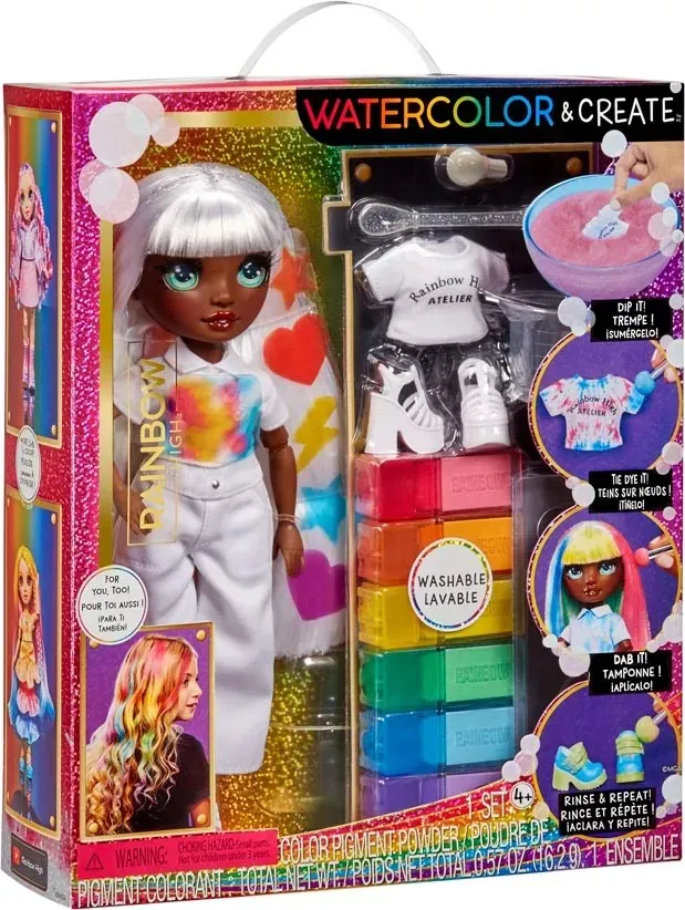 Rainbow High Lalka Wodne Kolory Oczy Creative 32 cm - Zielone