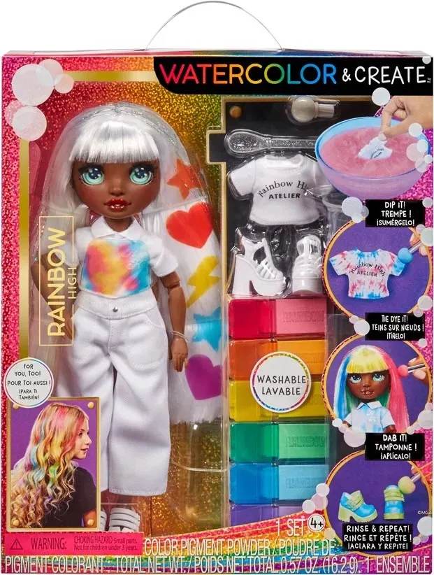 Rainbow High Lalka Wodne Kolory Oczy Creative 32 cm - Zielone