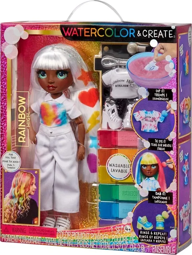 Rainbow High Lalka Wodne Kolory Oczy Creative 32 cm - Zielone