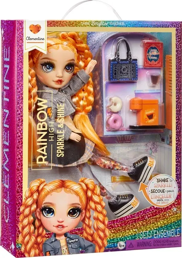 Lalka Fashion Rainbow High Clementine Sparkle Shine - Pomarańczowa