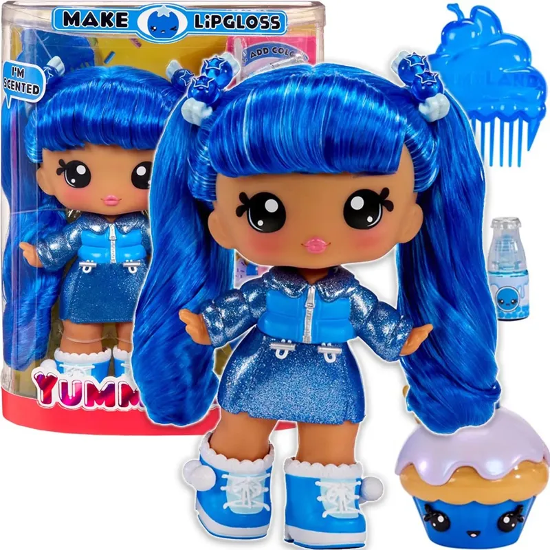 Lalka Yummiland Rory Blueberry Z Błyszczkiem Zwierzęciem Duża