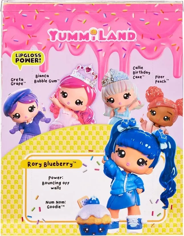 Lalka Yummiland Rory Blueberry Z Błyszczkiem Zwierzęciem Duża