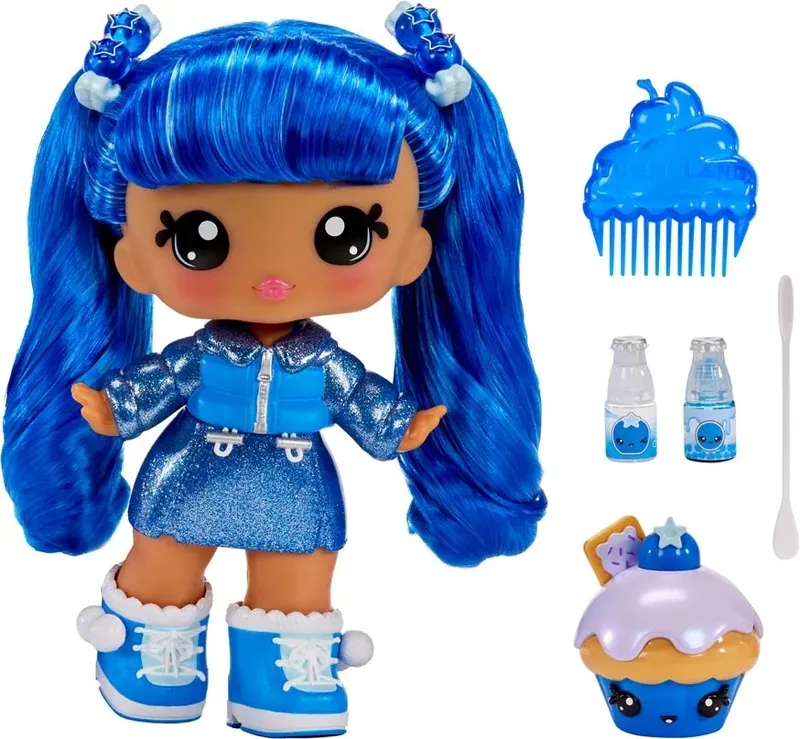 Lalka Yummiland Rory Blueberry Z Błyszczkiem Zwierzęciem Duża