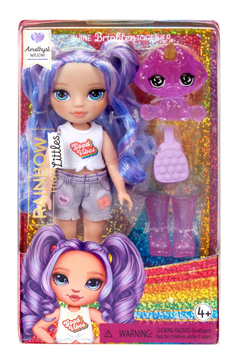 Lalka Rainbow High Littles Amethyst Dla Dzieci Kolekcjonerskaaa - Fioletowa