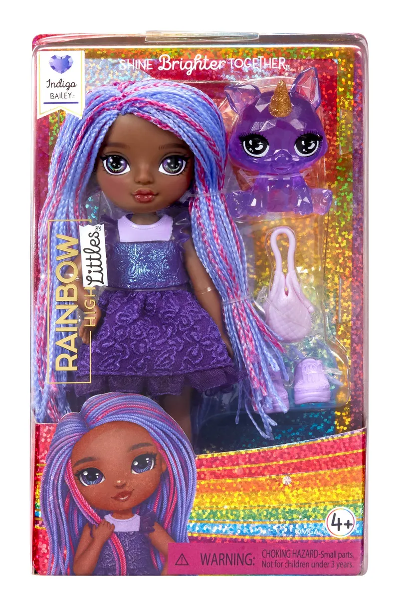 Lalka Rainbow High Littles Indigo Kolekcjonerska - Fioletowa