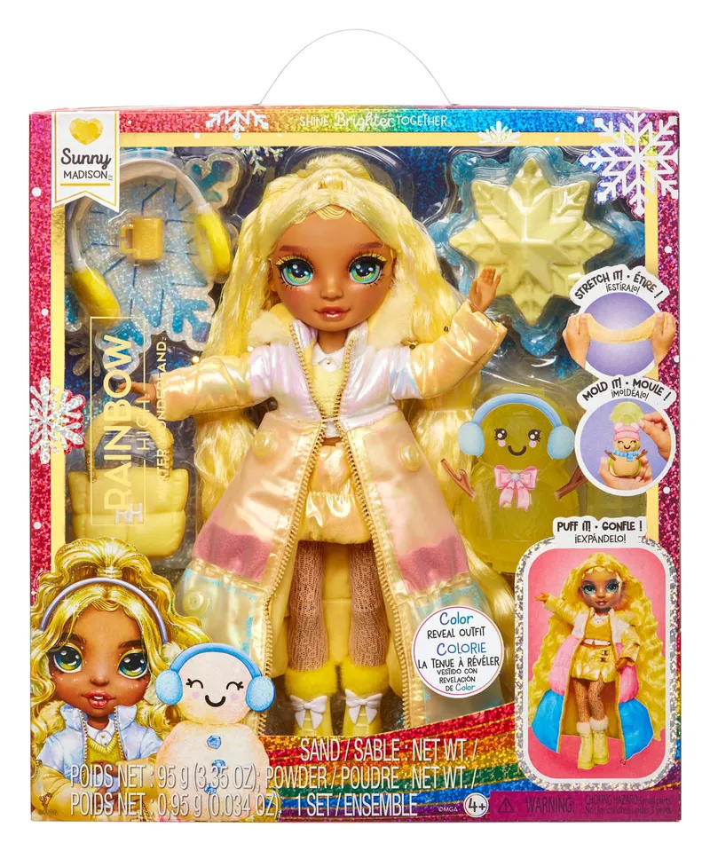 Lalka Rainbow High Sunny Zimowa Kraina Cudów 120858 - Żółta