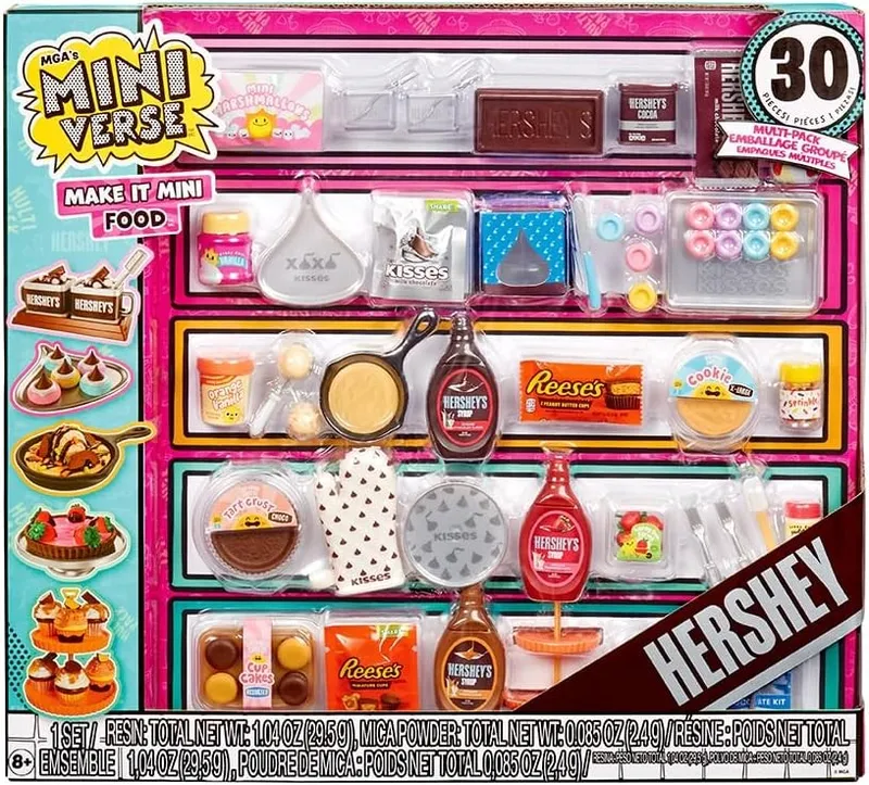 Zestaw Miniaturowych Czekoladek Hersheys Make It Mini 4 szt Mga Miniverse