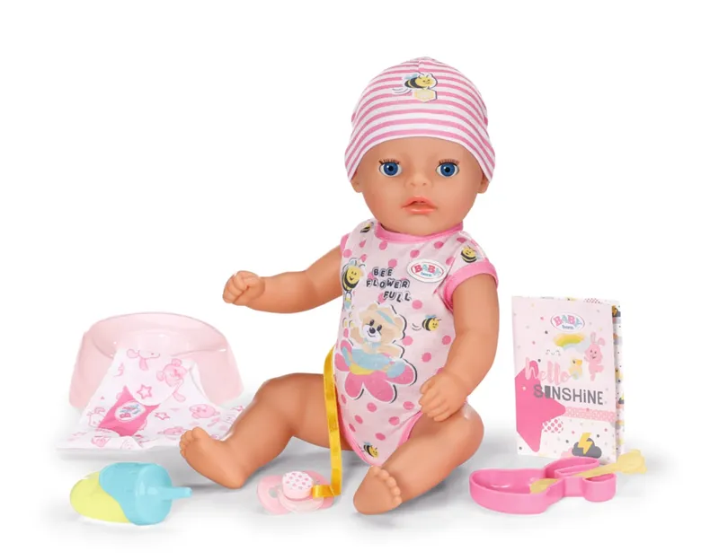 Baby Born Lalka Lena Mała Dziewczynka 36 cm Ubranka Akcesoria