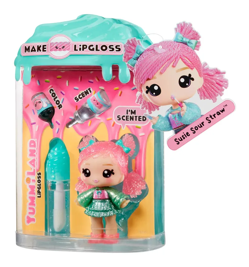 Lalka Yummiland Lip Gloss Seria 2 Susie Sour Straw Figurka Kolekcjonerska