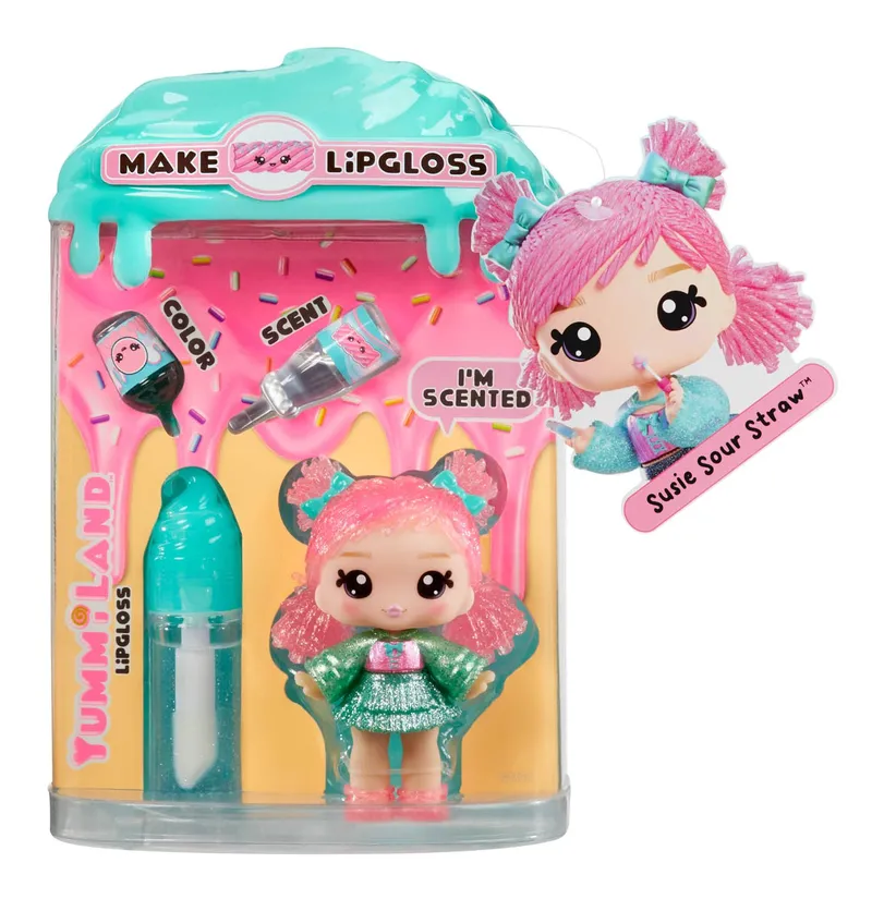 Lalka Yummiland Lip Gloss Seria 2 Susie Sour Straw Figurka Kolekcjonerska