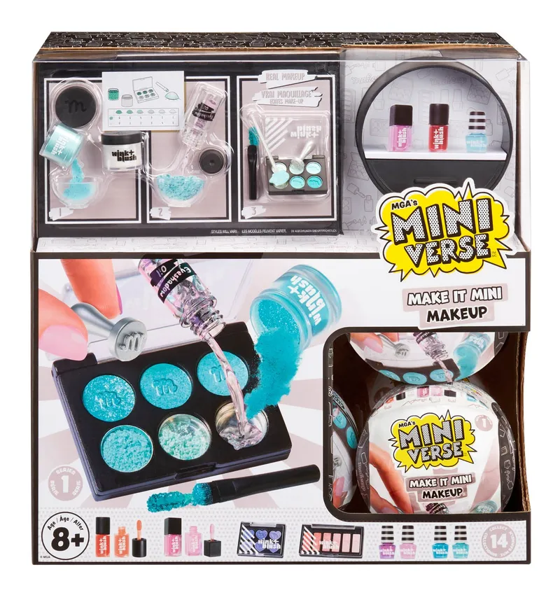 Makeup Series 1 Miniaturowe Kosmetyki Zestaw Mgas Miniverse Pdq 4 szt