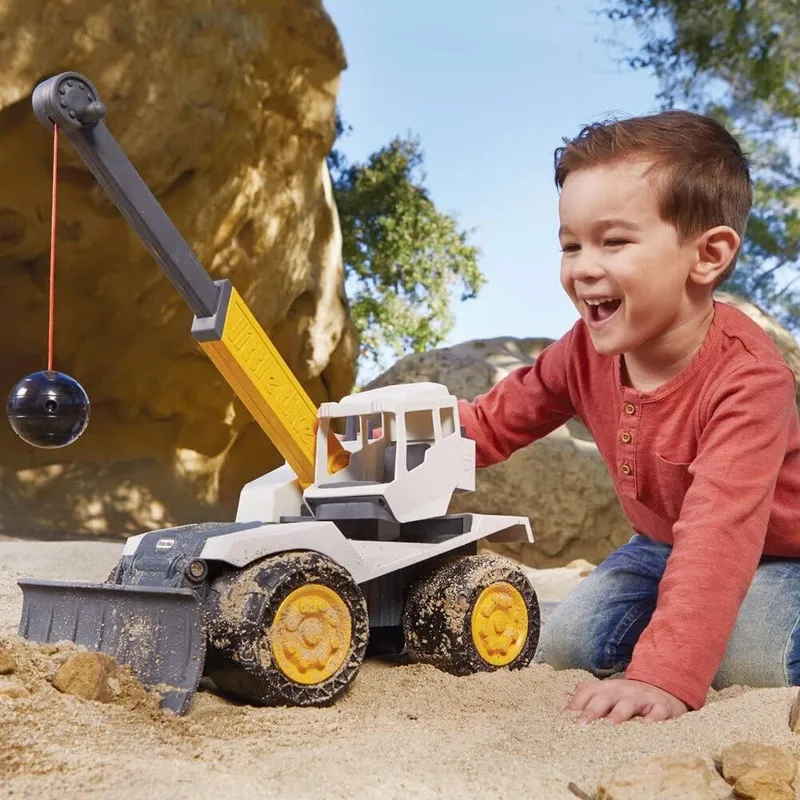 Koparka Dirt Digger Z Kulą Wyburzającą Little Tikes Dla Dzieci - Żółta
