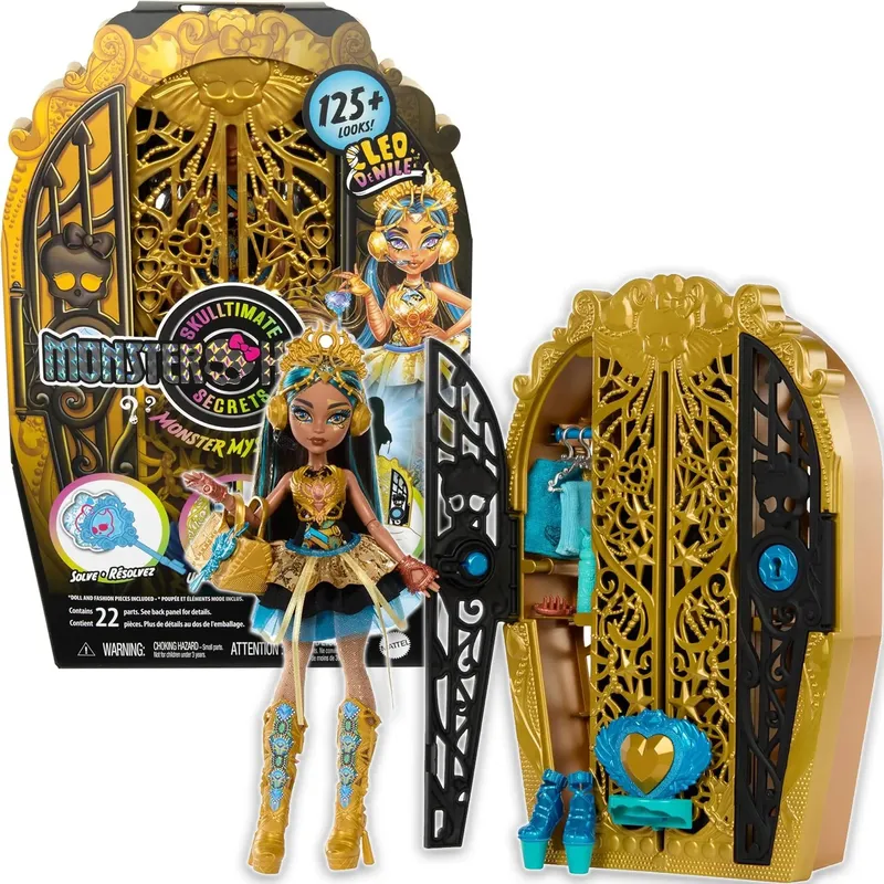 Monster High Straszy Sekrety Lalka Cleo De Nile HXH86 Z Akcesoriami