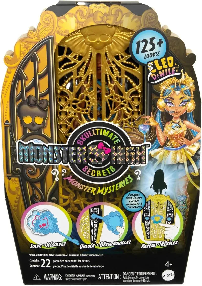 Monster High Straszy Sekrety Lalka Cleo De Nile HXH86 Z Akcesoriami