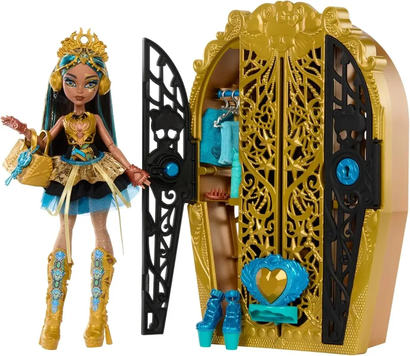 Monster High Straszy Sekrety Lalka Cleo De Nile HXH86 Z Akcesoriami