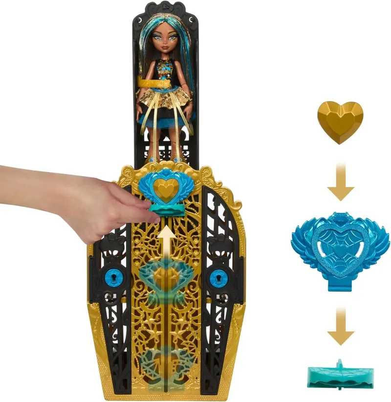 Monster High Straszy Sekrety Lalka Cleo De Nile HXH86 Z Akcesoriami
