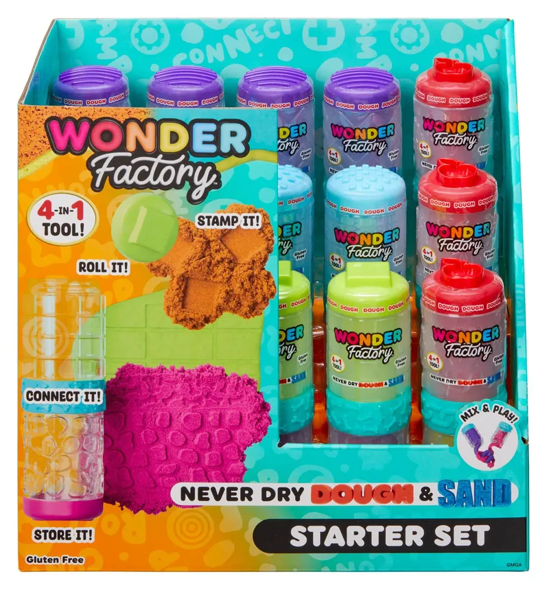 Zestaw Startowy Masy Plasteliny I Piasku Wonder Factory Asortyment