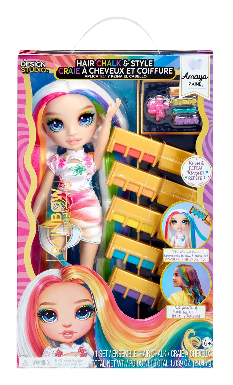 Lalka Rainbow High Amaya Ze Stylizacją Włosów Kreda Kolorowa 526780