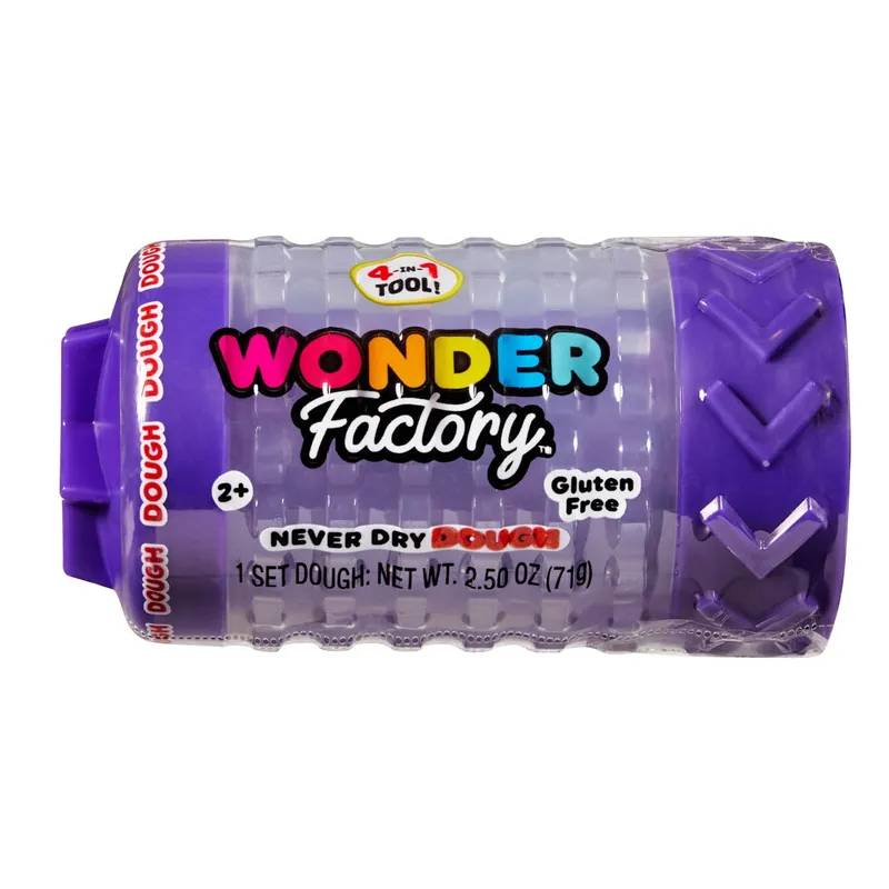 Masa Plastyczna Never Dry Dough Wonder Factory Single 595038 - Fioletowa