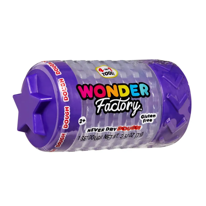 Masa Plastyczna Never Dry Dough Wonder Factory Single 595038 - Fioletowa