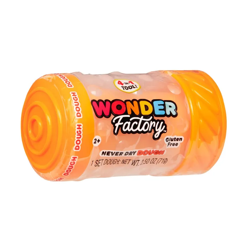 Masa Plastyczna Never Dry Dough 7 cm Mga Wonder Factory - Pomarańczowa