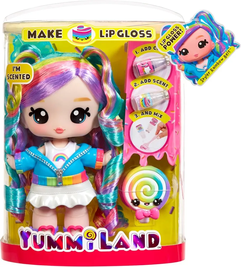 Lalka Yummiland Z Błyszczkiem Do Ust Rainbow Skyler 121022