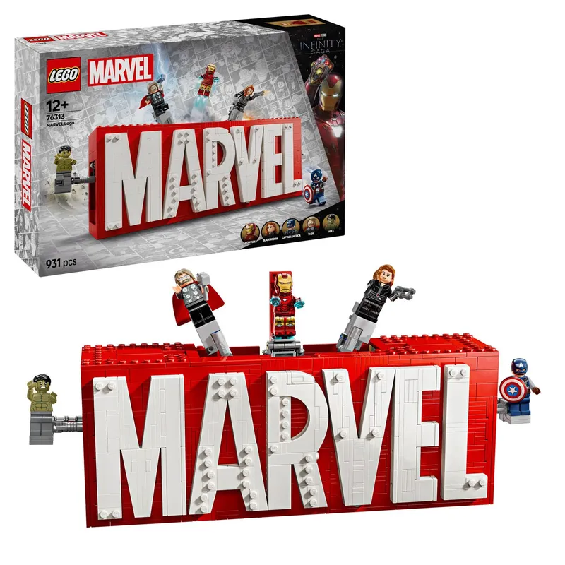 LEGO Super Heroes MARVEL Logo Minifigures 76313 Klocki