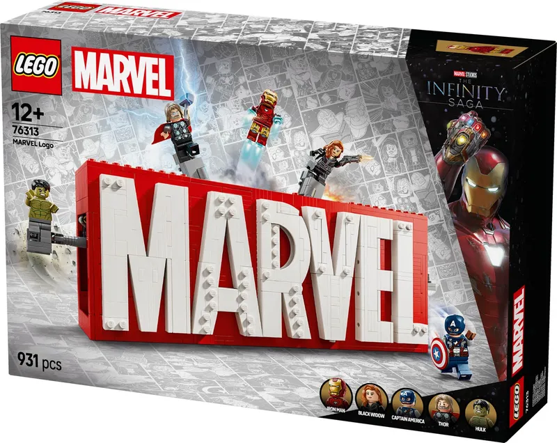 LEGO Super Heroes MARVEL Logo Minifigures 76313 Klocki