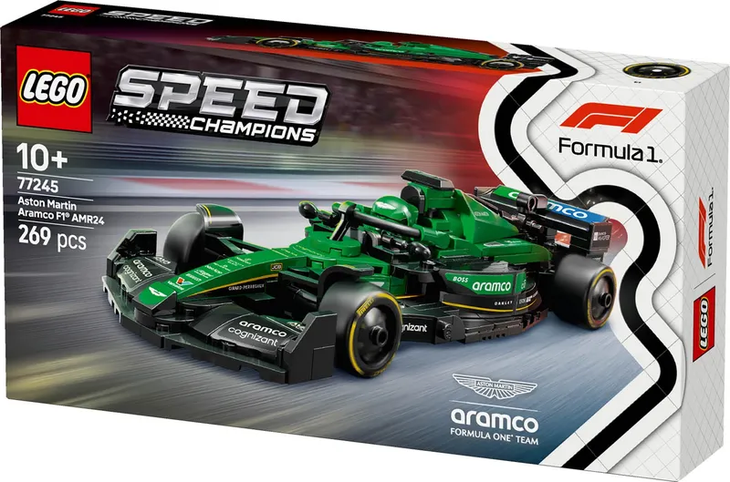 LEGO Speed Champions Aston Martin F1 AMR24 Samochód Wyścigowy 77245