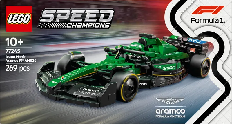 LEGO Speed Champions Aston Martin F1 AMR24 Samochód Wyścigowy 77245