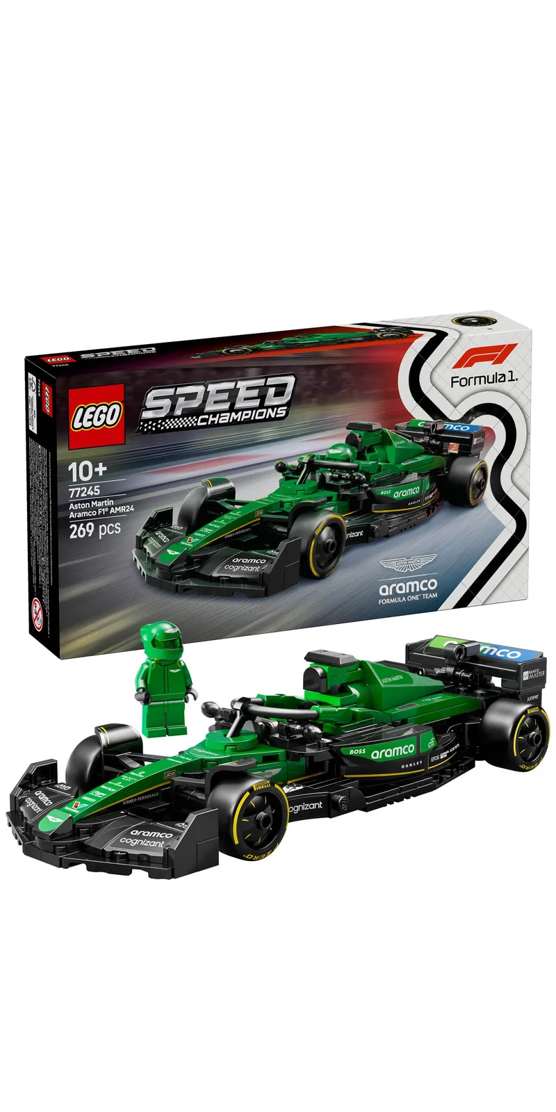 LEGO Speed Champions Aston Martin F1 AMR24 Samochód Wyścigowy 77245
