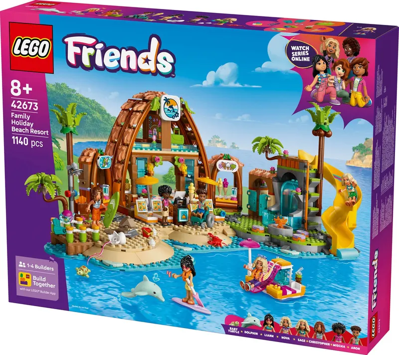 LEGO Friends Family Vacation Beach Resort 42673 Klocki Zestaw