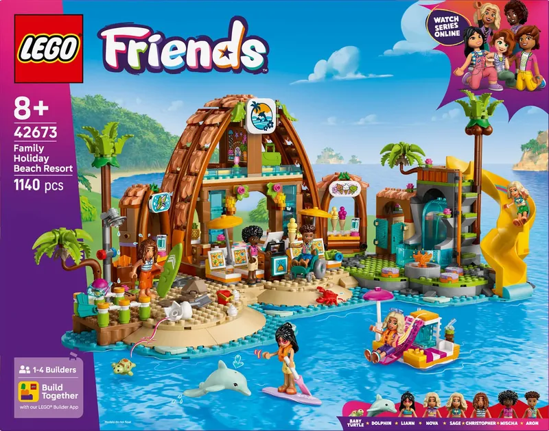 LEGO Friends Family Vacation Beach Resort 42673 Klocki Zestaw