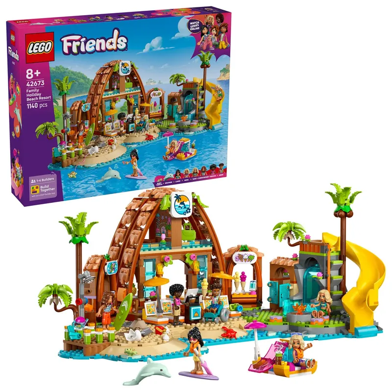 LEGO Friends Family Vacation Beach Resort 42673 Klocki Zestaw